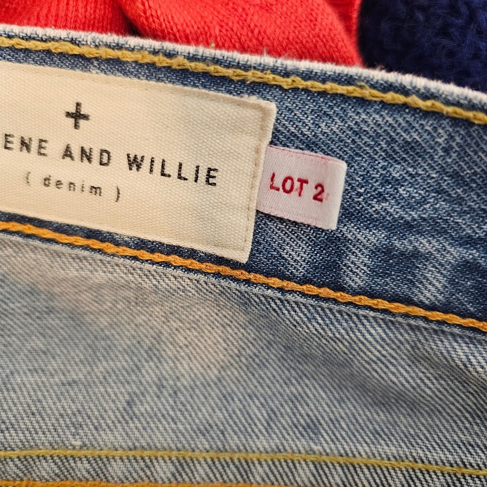 Imogene and Willie Barton Slim Straight Selvage denim Light Wash Jeans 30x30 - Picture 11 of 14